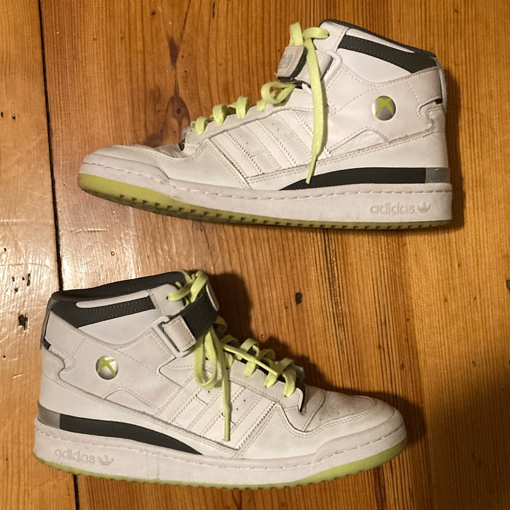 Xbox 20th Anniversary Adidas Originals Forum Hi - Size 9.5 - Used Condition
